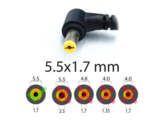Купити Блок питания для Acer 5620, 5650, 5670, 5680, 5100, 5580 (19V 3.42A 65W (5.5*1.7)). ORIGINAL