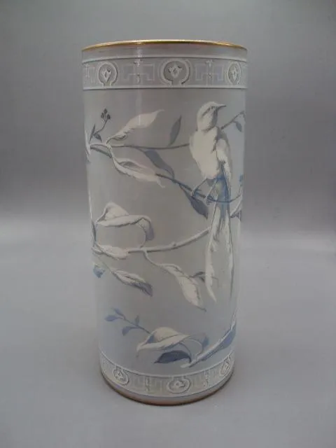 Ваза императорский фарфор узор птички и цветы высота 30 см, диаметр 13,6 см №13702 Де купити