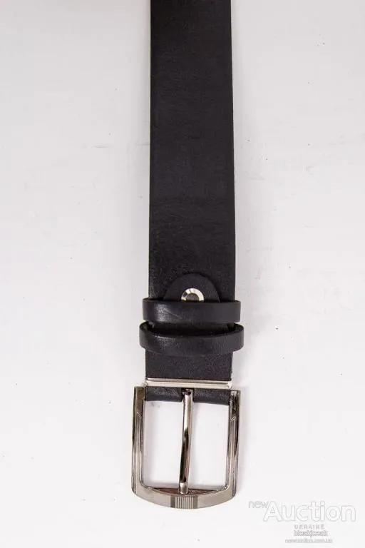 Купити Черный мужской ремень, из эко-кожи с классической пряжкой, 196RL35U1W80