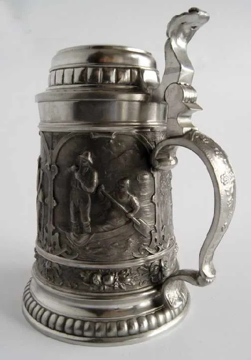 Олов'яний пивний кухоль Zu Frau 700 мл Zinn95% Germany Продаж