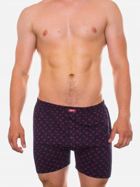 Чоловічі труси боксери класичні сімейки Bono МБ 000254 бавовна 100% фіолетові (розміри: 46-54) 48 Ціна