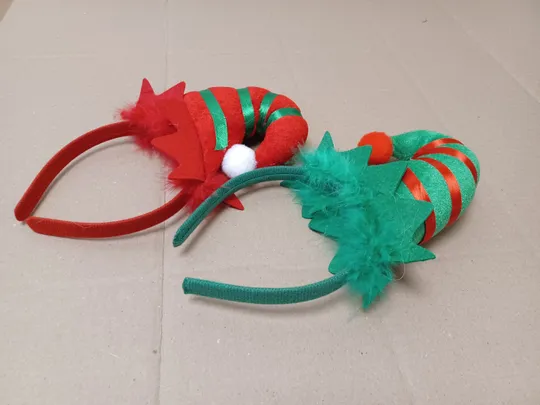 Купити Пов'язка на голову з капелюхом ельфа Різдвяний головний убір Капелюх ельфа на різдвяну вечірку Різдвяний головний убір для дітей Різдвяна пов'язка для волосся Різдвяний ельф ( ящик 27)