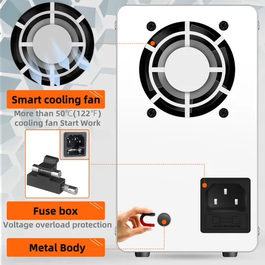 Імпульсний лабораторний блок живлення SPPS-A605D чорний З аукціону