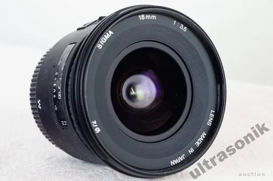 Об&#039;єктив широкоугольный Sigma 18mm 1:3.5 Aspherical Ф72m SAF Canon на полный кадр 24x36mm Вживане Ціна