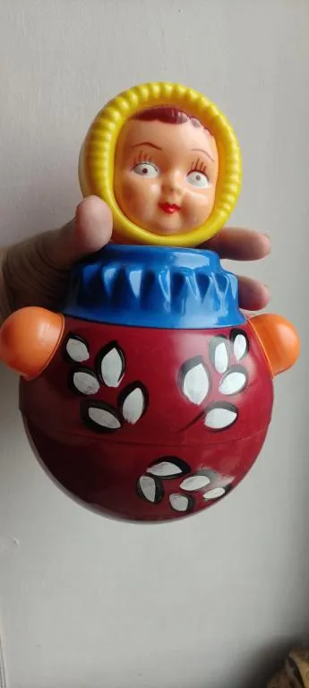 Неваляшка кукла СССР качается как надо с приятным звуком 22см nt849 Інтернет-аукціон