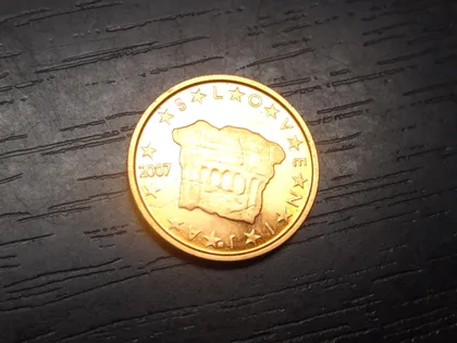 фото, 2 євроцента 2007 Словенія UNC