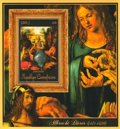 фото, ЦАР-Живопись-Дюрер-2011. Чистый красивый Блок. MNH.