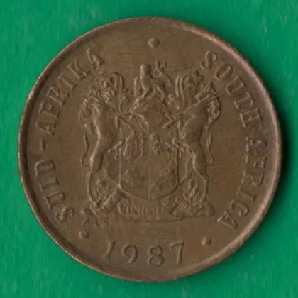 фото, 1 цент 1987 року ПАР [М]