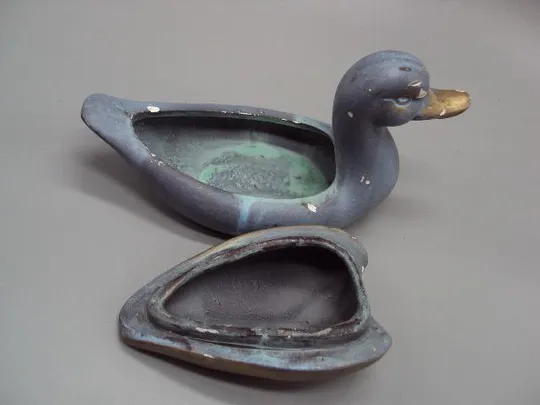 Шкатулка керамика утка уточка высота 10,5 см, длина 19 см №13133 Інтернет-аукціон