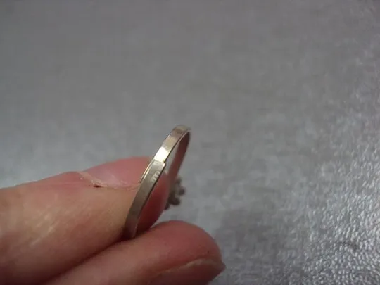 Кольцо женское цветочек на ногу серебро 925 проба вес 0,74 г безразмерное №10725 Характеристики