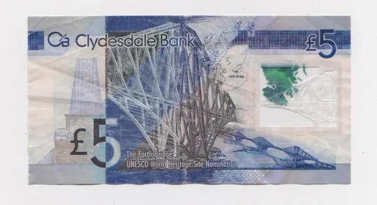 Купити 5 фунтів = 2015 р. = ШОТЛАНДІЯ =  полімер