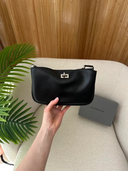 Сумка Balenciaga Rodeo Sling Pochette in Black/Silver 99696 Торговий майданчик