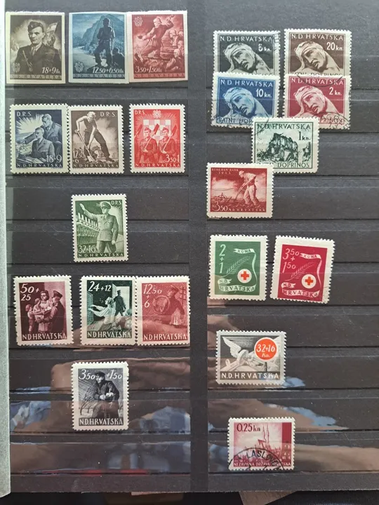 Марки Хопватии и Словакии периода 3 Рейха З аукціону