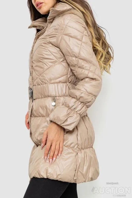 Куртка женская с поясом, цвет бежевый, 235R803 З аукціону