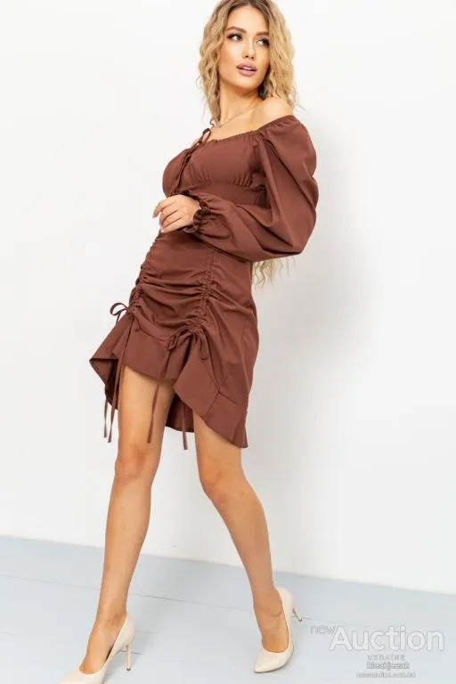 Платье, цвет коричневый, 176R1038 З аукціону