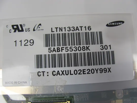 МР13-15 матриця  LTN133AT16  13.3" WXGA/HD Ready LVDS 40 pin TN a-Si TFT-LCD , LCM Продаж