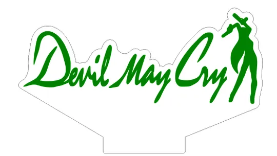 Акриловий світильник-нічник Devil May Cry 3 зелений tty-n001998 Ціна