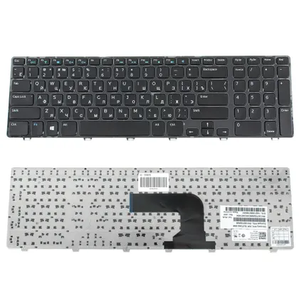 фото, Клавіатура для ноутбука DELL (Inspiron: 3721, 5721) rus, black (оригінал)