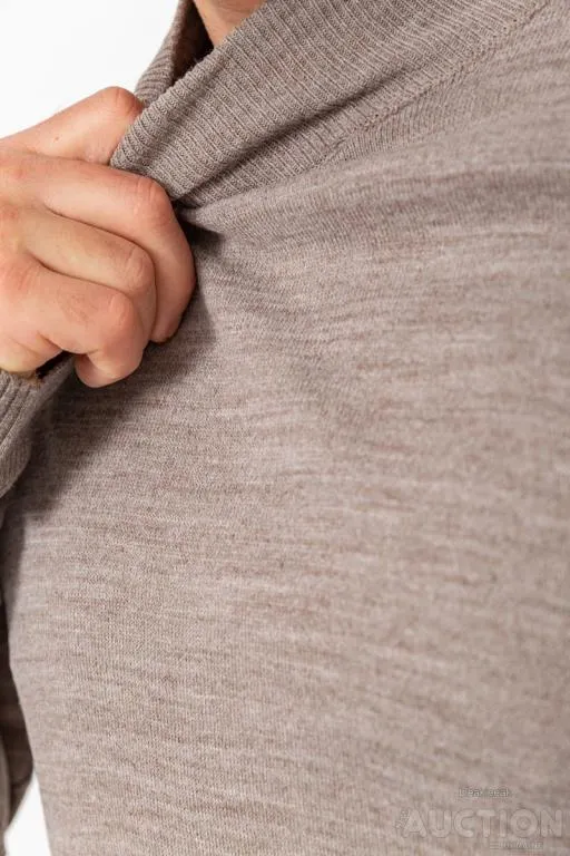 Свитер мужской однотонный, цвет мокко, 161R1770 Де купити