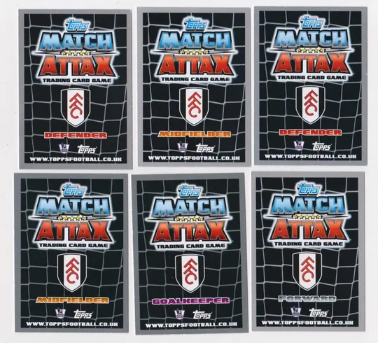 Купити Футбольные карточки MATCH ATTAX 2011-2012 Premier League = Футбольный клуб *Fulham* = 6 шт. #