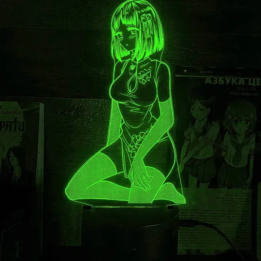 Акриловий світильник-нічник Хіната Хьюга 2 зелений tty-n002327 Ціна
