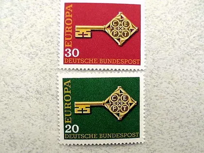 фото, Серія поштових марок Німеччина ФРН " Європа СЕРТ " 1968 рік **