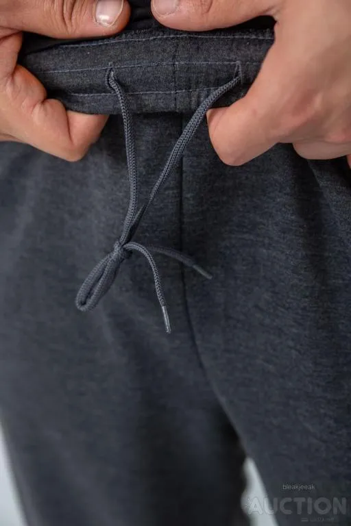 Спорт штаны мужские, цвет темно-серый, 244R41666 Інтернет-аукціон