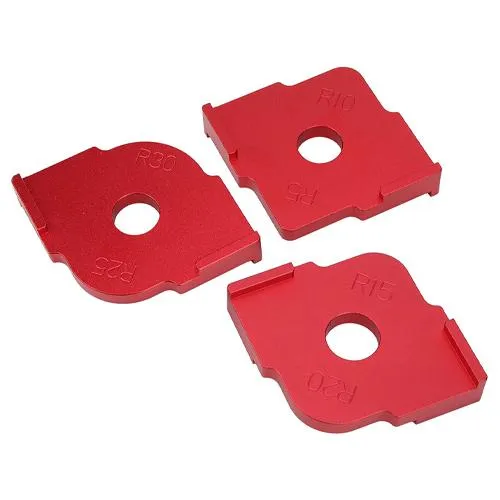 Шаблоны для скругления углов фрезером 3шт, R5-R30, алюминий Ціна