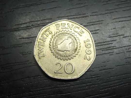 20 пенсів 1992 Гернсі рідкісна Ціна