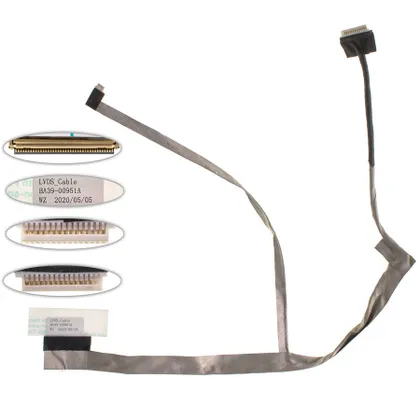 фото, Шлейф матриці для ноутбука SAMSUNG (R523, R528, R530, R540, R580, R590), LED, роз'єм під камеру (BA39-00951A)