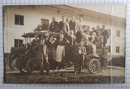 Старе фото картка Старовинне авто Хор 1919 Rott Німеччина uS09 Ціна