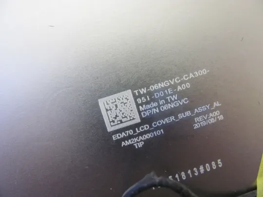 номер0992-8 Кришка матриці Кришка дисплея Тильна кришка Корпус матриці Верхня кришка matrix cover Top Case LCD Cover Rear Lid Back Cover Housing Cabinet06NGVC AM2KA000101  для  Dell Precision 17 7730 7740 M7730 M7740  оригінал Характеристики