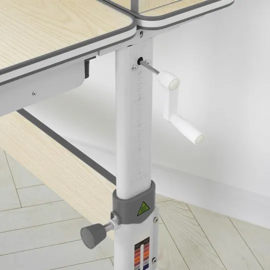 Детская Парта Bambi M 4804(W)-11, с надстройкой, выдвижной ящик, регулируемая высота (Серый) Інтернет-аукціон