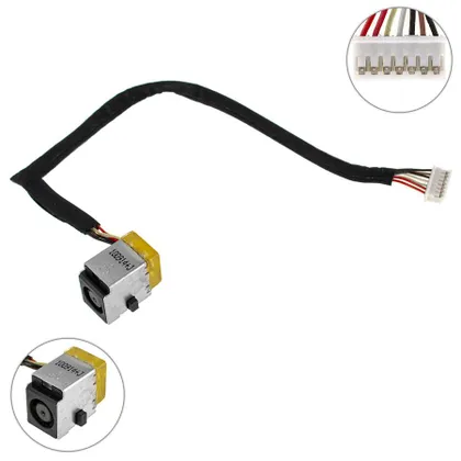 фото, Б.У. Роз'єм живлення, роз'єм USB для ноутбука HP (4525s) з кабелем 613224-001