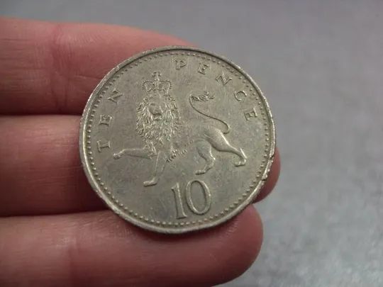 Купити монета великобритания 10 пенсов 1997 №9681