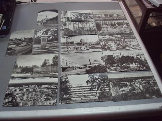 набор открыток сосновый бор 1982 ахламова 15 шт №4622 Продаж