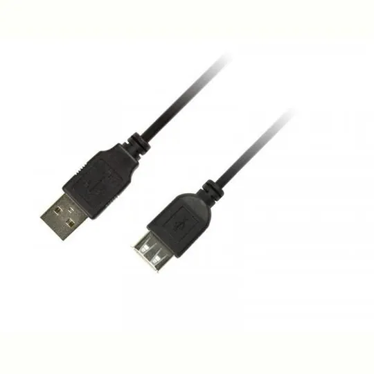 Кабель Piko USB - USB V 2.0 (M/F), 3 м, Black (1283126474118) Ціна