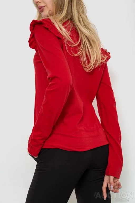 Кофта женская однотонная, цвет красный, 244R200 Продаж