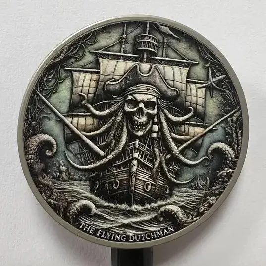 Купити Набір із 3-х монет "Піратські кораблі у Карібському стилі".