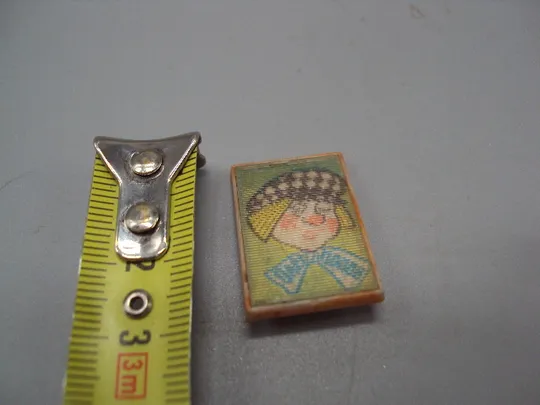 Знак детский Цирк клоун Олег Попов переливающийся переливашка №17026 Ціна