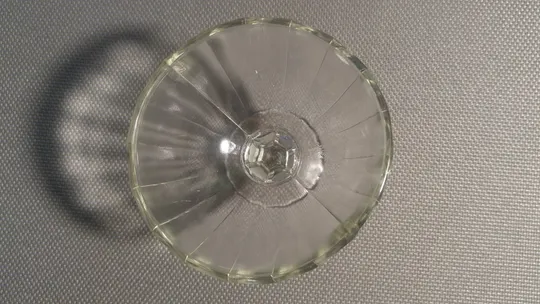 Креманка цукерниця вазочка на ніжці міні прозоре старе радянське скло Вживане Інтернет-аукціон