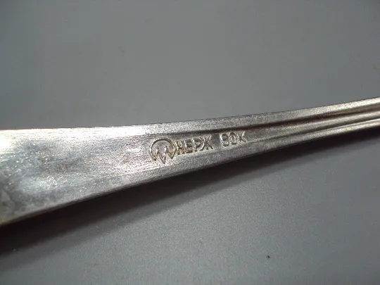 Столовые приборы вилка столовая нерж узор листья листочки нержавейка длина 20,5 см №18635в Де купити