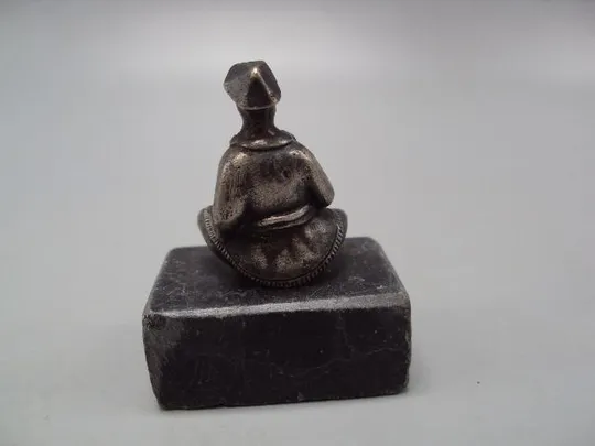 Купити Фигура на подставке статуэтка буддист Далай Лама серебро вес 96,27 г (чистый 44,10 г) №14362