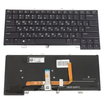 фото, Клавіатура для ноутбука DELL (Alienware: 15 R3, 15 R4, 13 R3) rus, black, підсвічування клавіш(RGB)