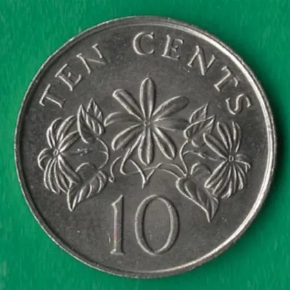фото, 10 центів 1985 року Сінгапур [МШ]