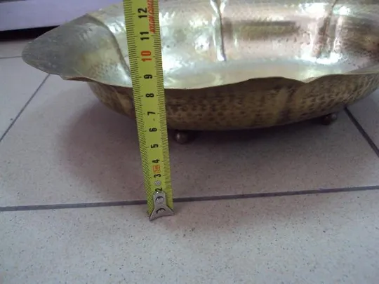 Конфетница фруктовница Battuto a Mano посеребрение размер 8,5 х 33 х 25,5 см №11783 З аукціону