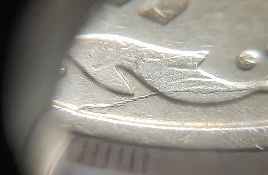 (1333) 50 копійок 1992 3ААм розколи на реверсі (50 копеек 1992 3ААм брак раскол) Продаж