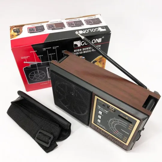 Радиоприёмник Аккумуляторный GOLON RX-9922UAR, Всеволновый радиоприемник профессиональный Характеристики