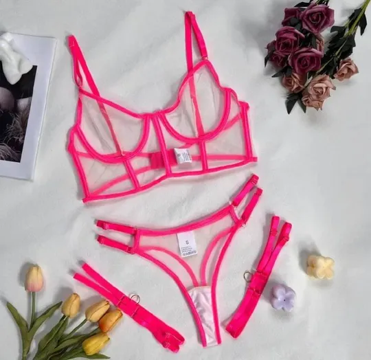 Купити Комплект женского нижнего белья 13191 L малиновый