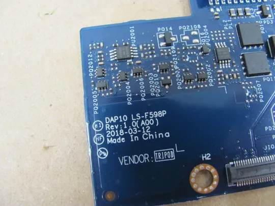 Купити номер0843-3 Плата роз’єму батареї DAP10 LS-F598P  для Dell Precision 7530 7540 M7540   оригінал